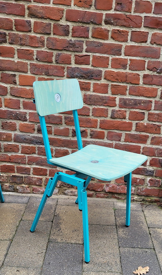 Image 1 of 4X Lensvelt - Mitw Wooden Chair “Piet Hein Eek”