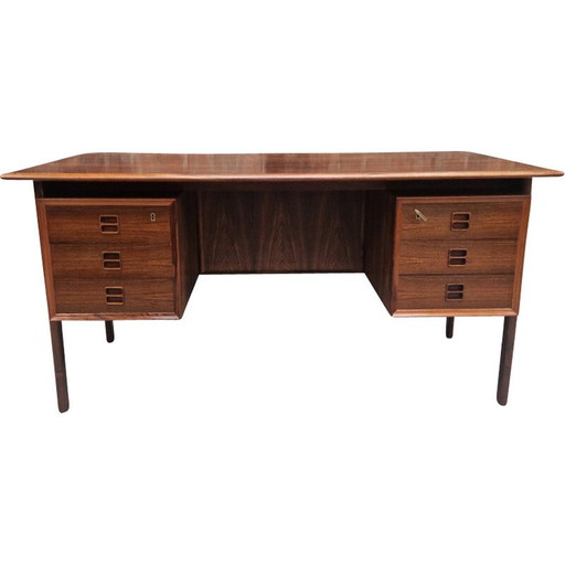 Scandinavisch vintage bureau in Rio palissander van Erik Brouer, 1960