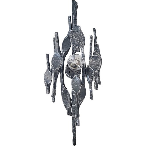 Vintage Brutalistische wandlamp, 1970