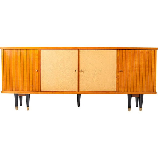 Vintage dressoir met dubbele conische poten, 1940