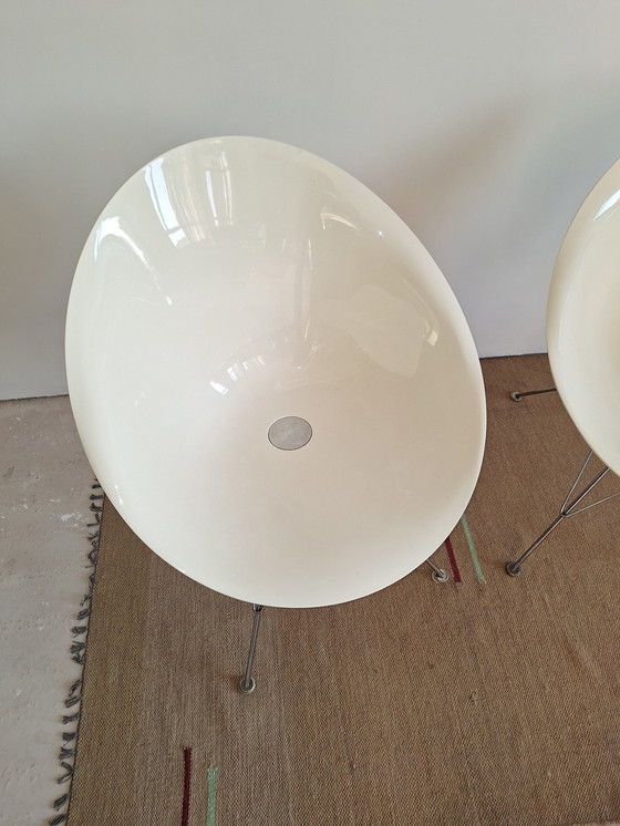 Image 1 of Kartell Eros Eiffeltorenpoten Stoel Van Philippe Starck, 2 Stuks