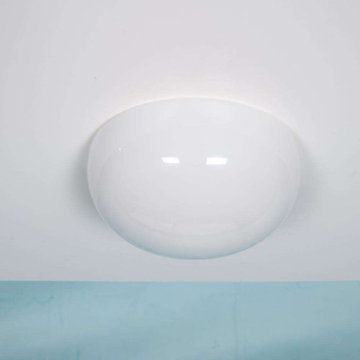 Bauhaus Gispen plafondlamp opaline, minimalist space age