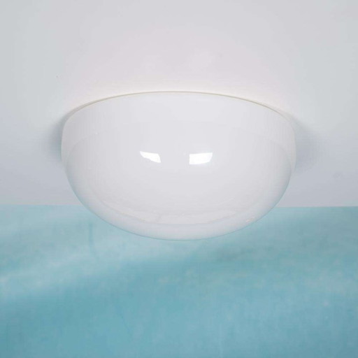 Bauhaus Gispen plafondlamp opaline, minimalist space age