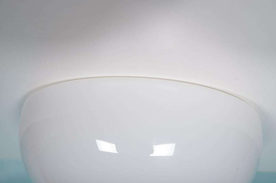 Image 1 of Bauhaus Gispen plafondlamp opaline, minimalist space age