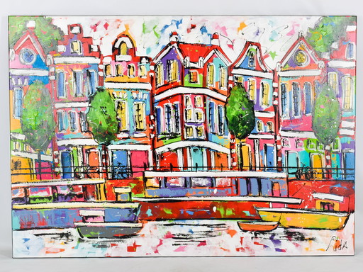 LIDA - Amsterdam aan het water - Groot (140x200 cm)