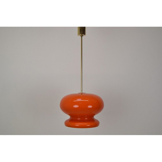 Image 1 of Vintage glazen hanglamp, Tsjecho-Slowakije 1960