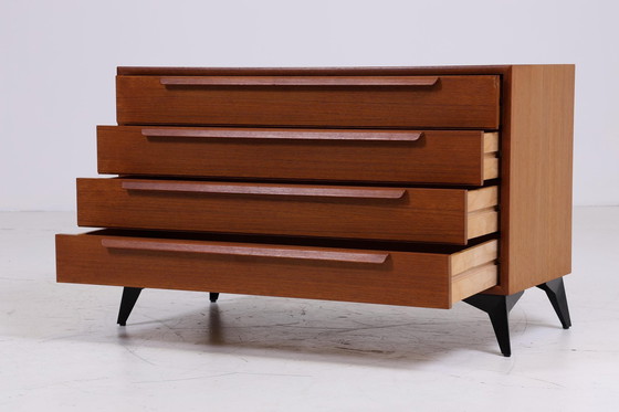 Image 1 of Vintage teak ladekast jaren 60 | Mid Century WK kast | Vintage hal opbergruimte retro hout