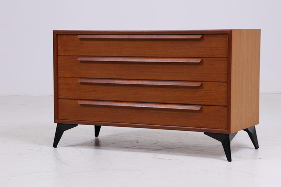 Image 1 of Vintage teak ladekast jaren 60 | Mid Century WK kast | Vintage hal opbergruimte retro hout