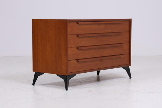 Image 1 of Vintage teak ladekast jaren 60 | Mid Century WK kast | Vintage hal opbergruimte retro hout