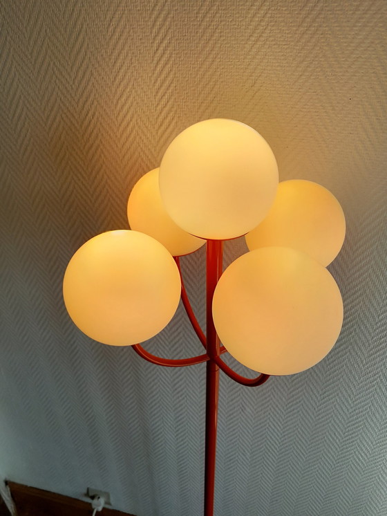 Image 1 of Spoetnik staande lamp uit het ruimtetijdperk door Kaiser Leuchten 1970