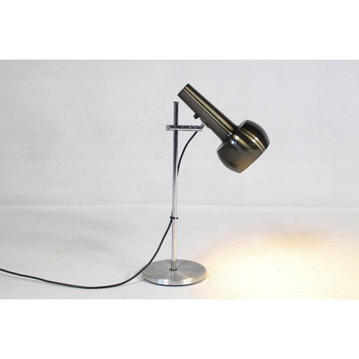 Vintage metalen tafel- of bureaulamp, Denemarken 1970