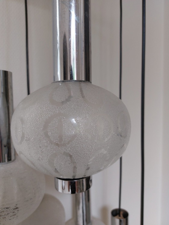 Image 1 of Mid-Century 6 Armen Solken Leuchten Hanglamp