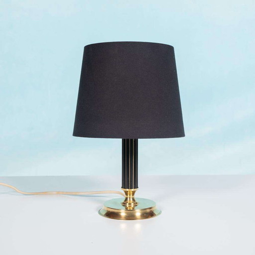 Vintage messing schemerlamp jaren 60, hotel chic table lamp