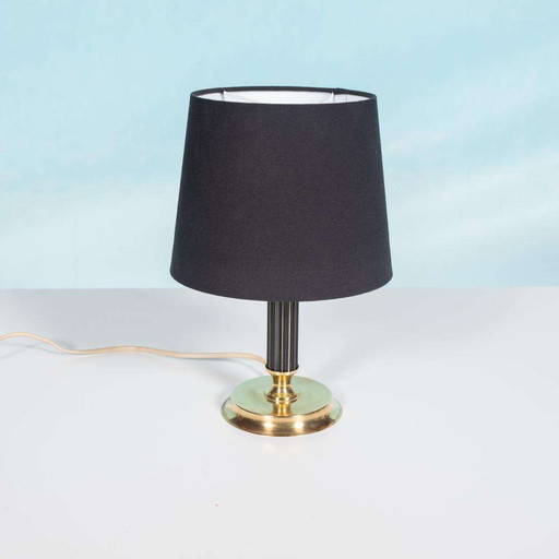 Vintage messing schemerlamp jaren 60, hotel chic table lamp