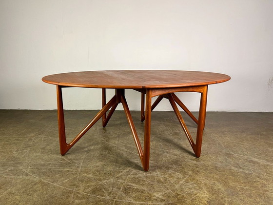 Image 1 of Eettafel Kurt Østervig Klappoot Teak Mid Century