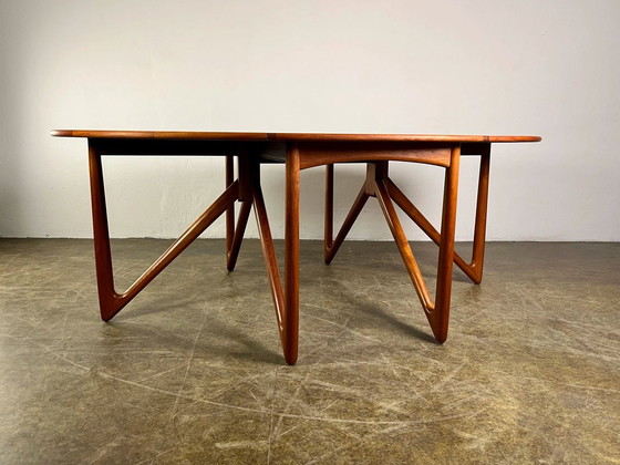 Image 1 of Eettafel Kurt Østervig Klappoot Teak Mid Century