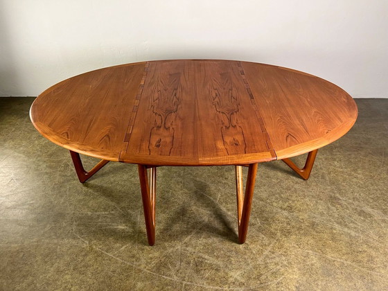 Image 1 of Eettafel Kurt Østervig Klappoot Teak Mid Century