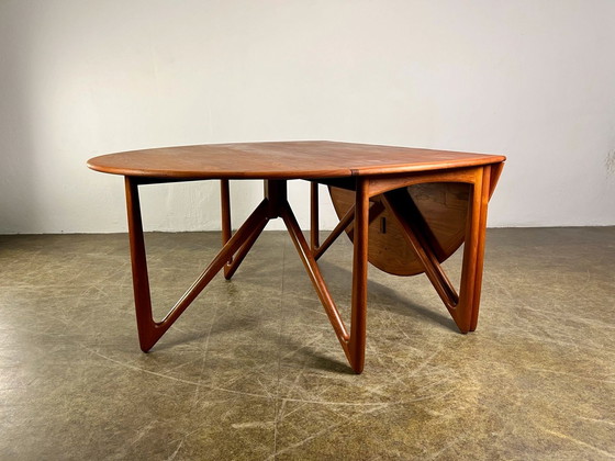 Image 1 of Eettafel Kurt Østervig Klappoot Teak Mid Century