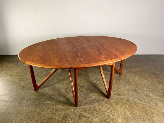 Image 1 of Eettafel Kurt Østervig Klappoot Teak Mid Century