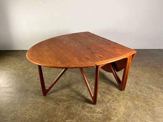 Image 1 of Eettafel Kurt Østervig Klappoot Teak Mid Century