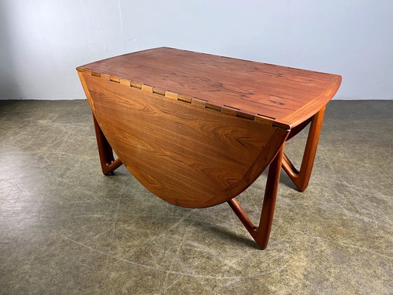 Image 1 of Eettafel Kurt Østervig Klappoot Teak Mid Century