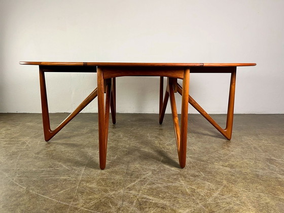 Image 1 of Eettafel Kurt Østervig Klappoot Teak Mid Century