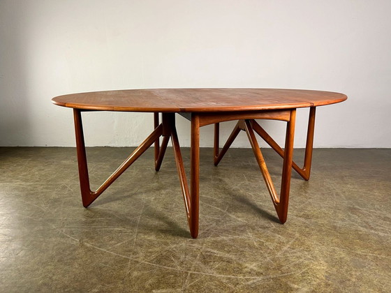 Image 1 of Eettafel Kurt Østervig Klappoot Teak Mid Century