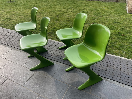 Groene Kangoeroe Stoelen Van Ernst Moeckl Voor Horn 