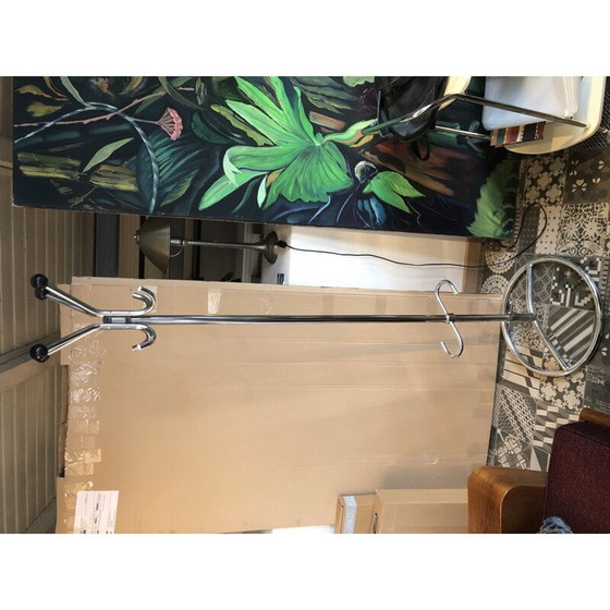 Image 1 of Vintage verchroomd metaal en bakelieten hanger, 1940