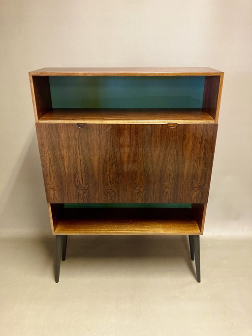 2 bureau van rozenhout, Scandinavisch ontwerp 1950.