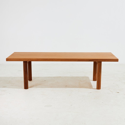 Mk10222 Gerestaureerde teakhouten salontafel