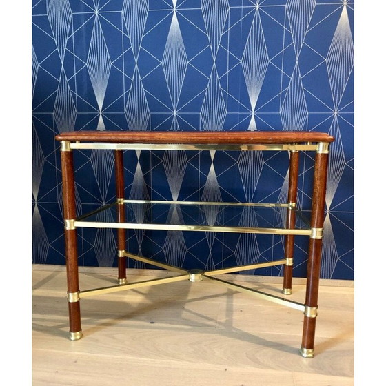 Image 1 of Paar vintage bijzettafels van Maison Jansen, 1970