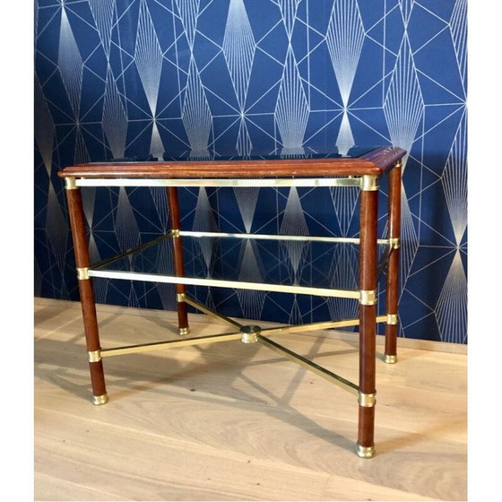 Image 1 of Paar vintage bijzettafels van Maison Jansen, 1970