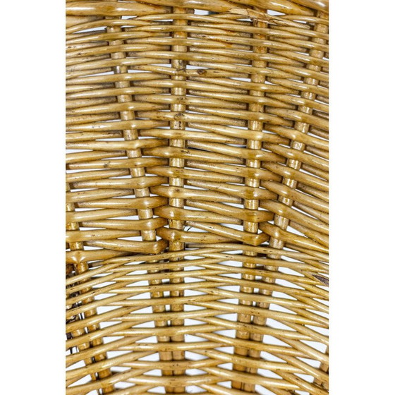 Image 1 of Paar vintage rotan fauteuils "Basket", Italië 1950