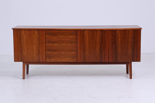 Donker vintage dressoir 60s | Mid Century TV ladekast retro 70s houtopslag