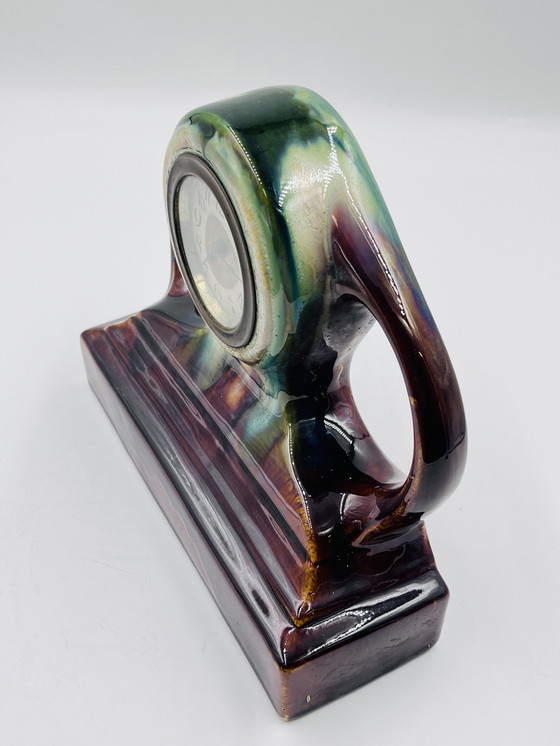 Image 1 of Lot van 8 Art Deco Klokken en Keramiek van Thulin