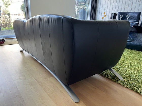 Image 1 of Rolf Benz Forum 344 Sofa Zwart Leer