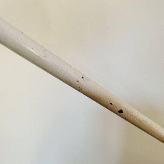 Image 1 of Vintage Space Age bureaulamp in chroomstaal en zwart gietijzer van Harvey Guzzini, 1970