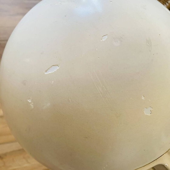 Image 1 of Vintage Space Age bureaulamp in chroomstaal en zwart gietijzer van Harvey Guzzini, 1970