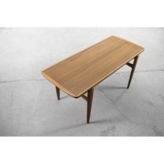 Image 1 of Scandinavische vintage teakhouten salontafel, Zweden 1960