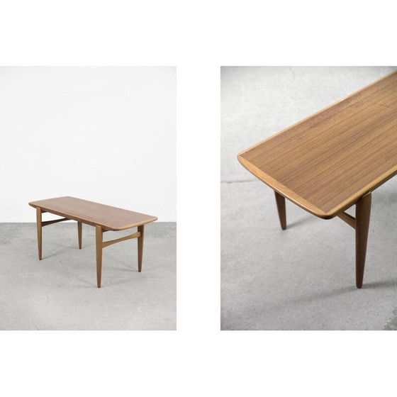 Image 1 of Scandinavische vintage teakhouten salontafel, Zweden 1960