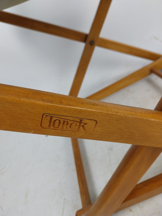 Image 1 of 1 x Torck loungechair tuinstoel.  Tuigleer. 1960 