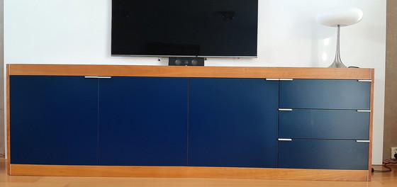 Image 1 of Pastoe Dressoir - Kersenhout-Blauw