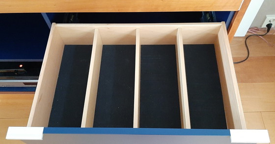 Image 1 of Pastoe Dressoir - Kersenhout-Blauw