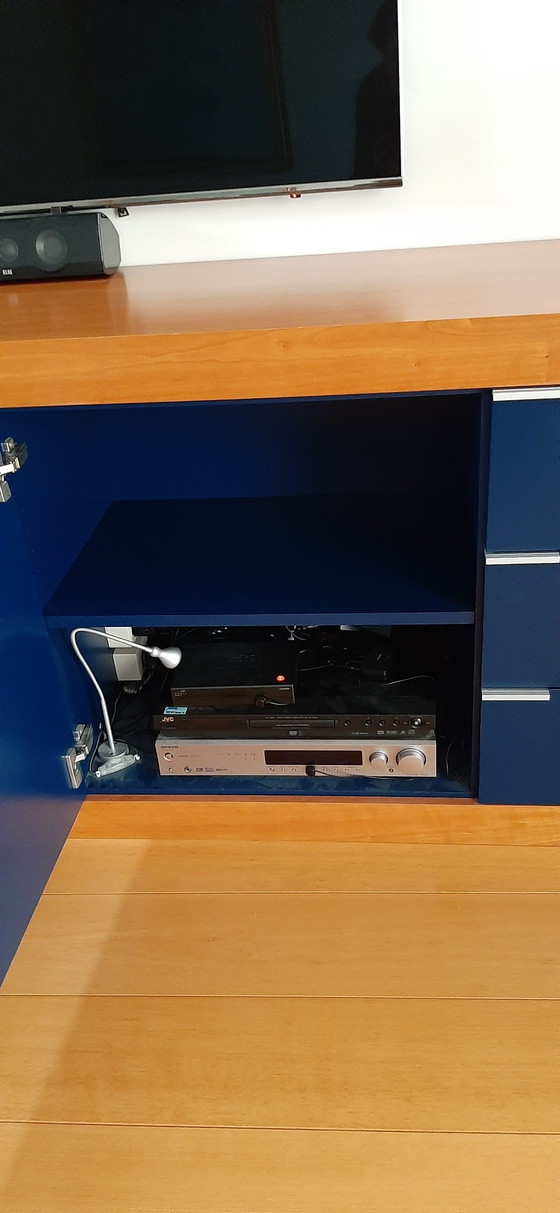 Image 1 of Pastoe Dressoir - Kersenhout-Blauw