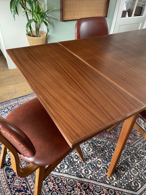 Image 1 of Mid century uitschuifbare eettafel