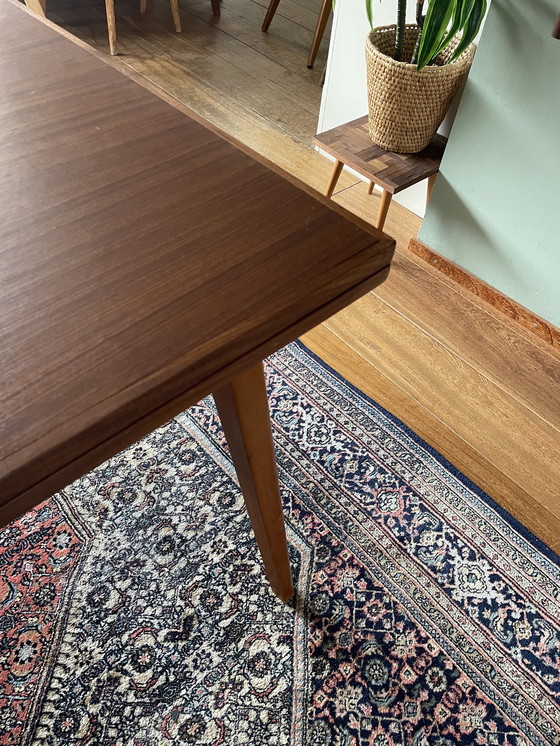 Image 1 of Mid century uitschuifbare eettafel