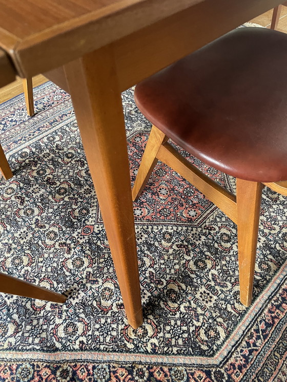 Image 1 of Mid century uitschuifbare eettafel