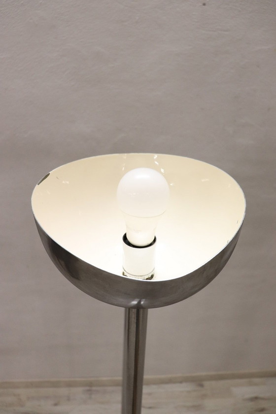 Image 1 of Vloerlamp van chroom en marmer, 1980S