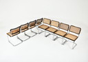 Eetkamerstoelen Stijl B32 van Marcel Breuer Set van 8